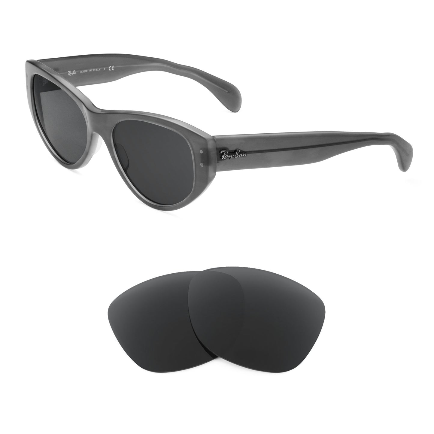 Ray-Ban Vagabond RB4152 sunglasses with replacement lenses