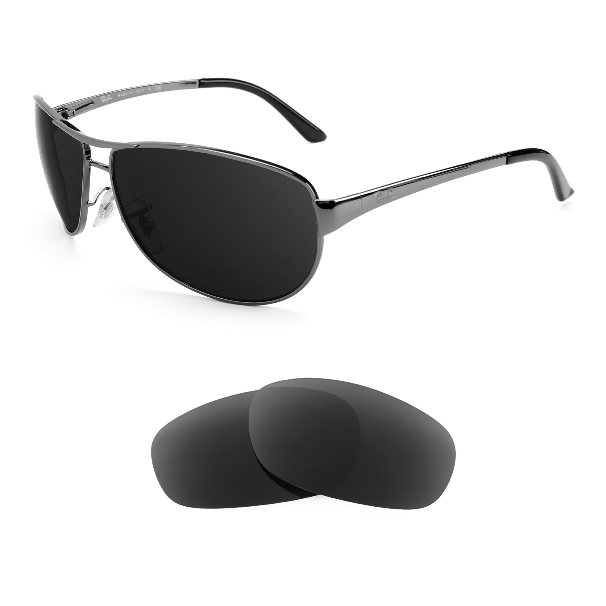 RayBan Warrior RB3342 60mm Replacement Lenses by Revant Optics