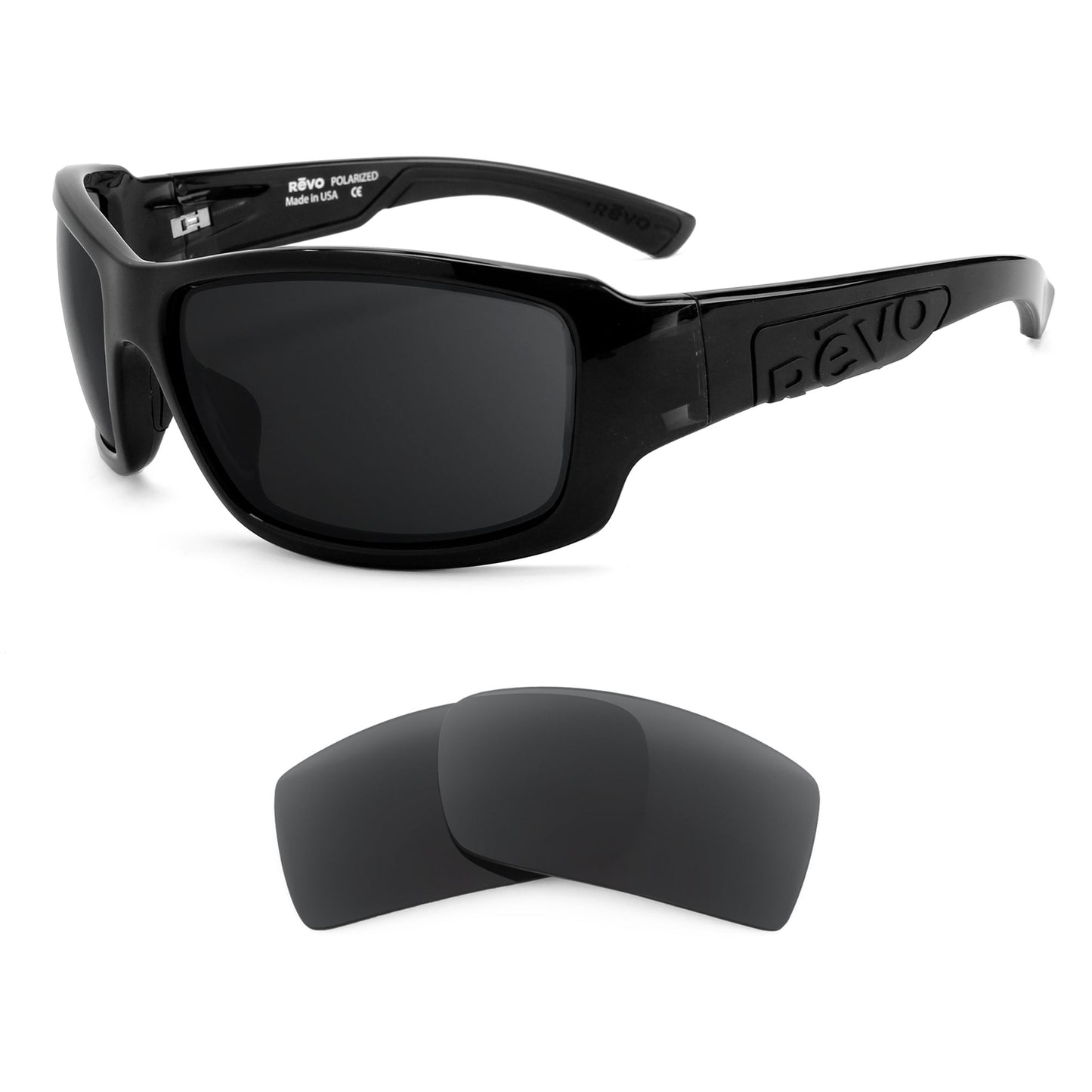 Revo Straightshot RE1005 sunglasses with replacement lenses
