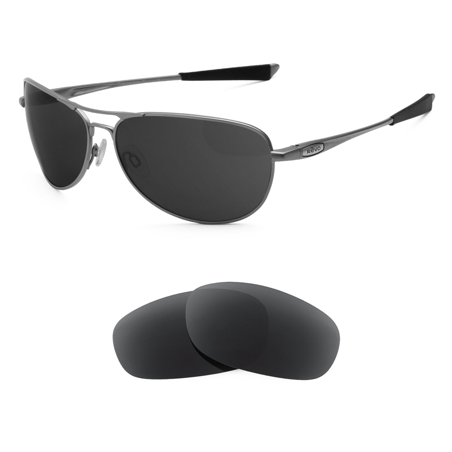 Revo Transom Titanium RE8003 sunglasses with replacement lenses