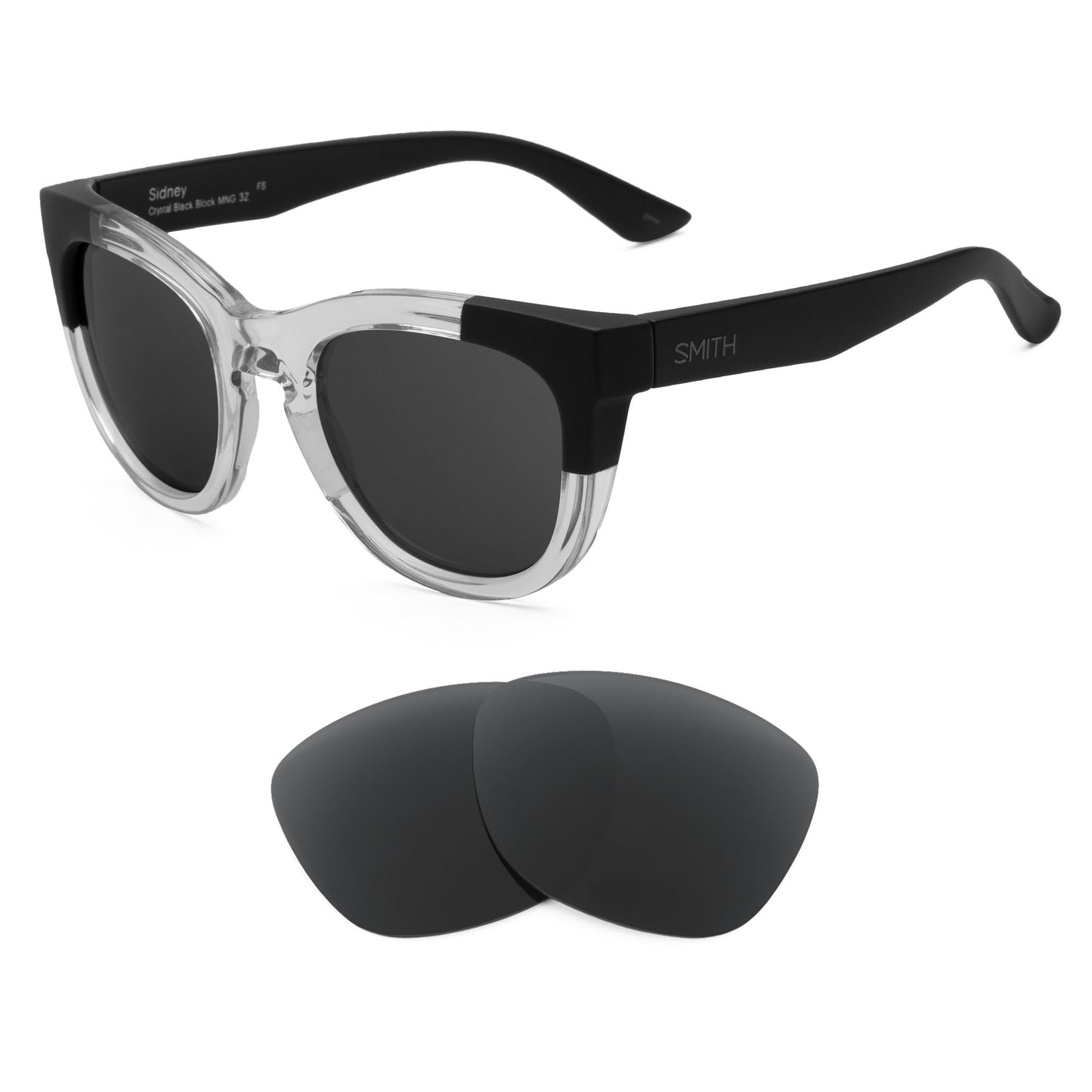 Smith Sidney sunglasses with replacement lenses