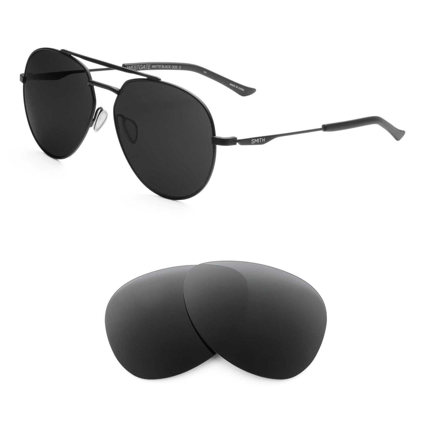 Smith Westgate sunglasses with replacement lenses