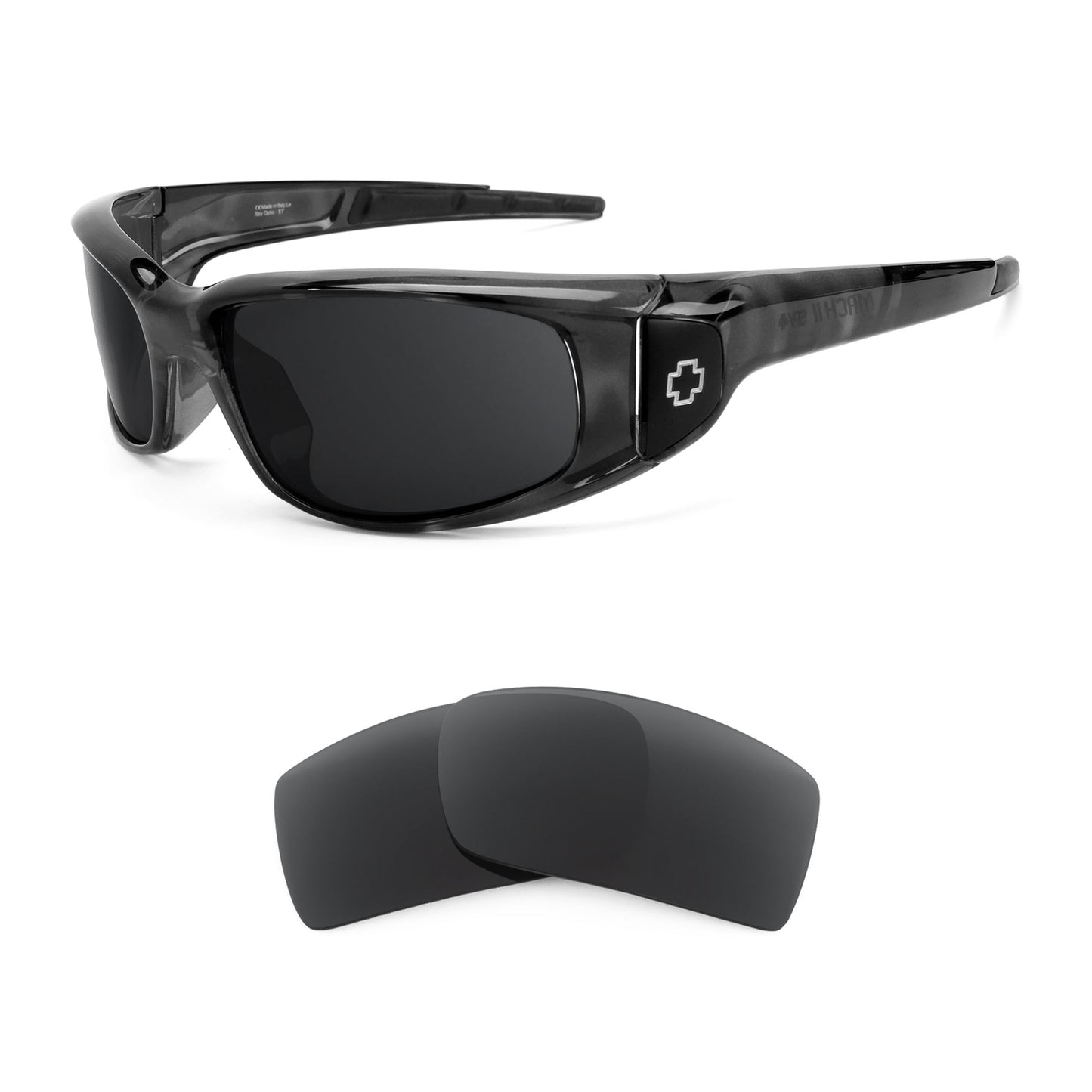 Spy Optic Mach II sunglasses with replacement lenses