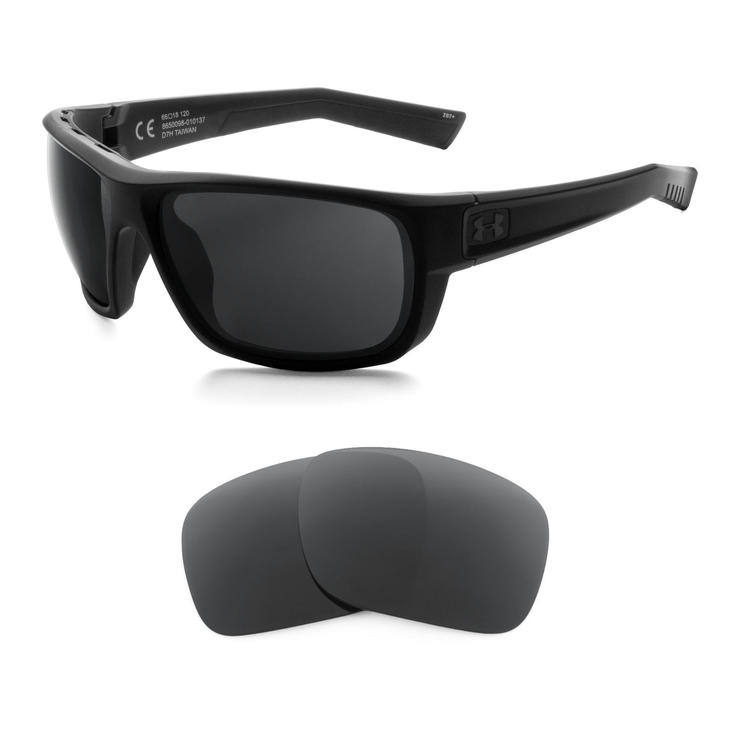 Under Armour Launch sunglasses with replacement lenses