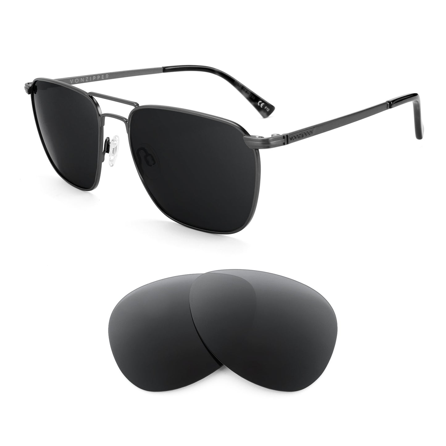 VonZipper League sunglasses with replacement lenses