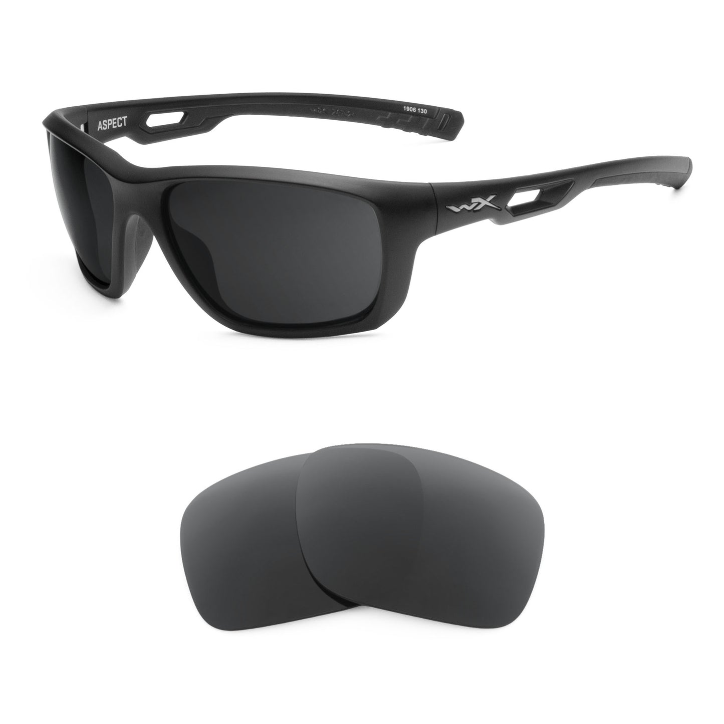 Wiley X Aspect sunglasses with replacement lenses