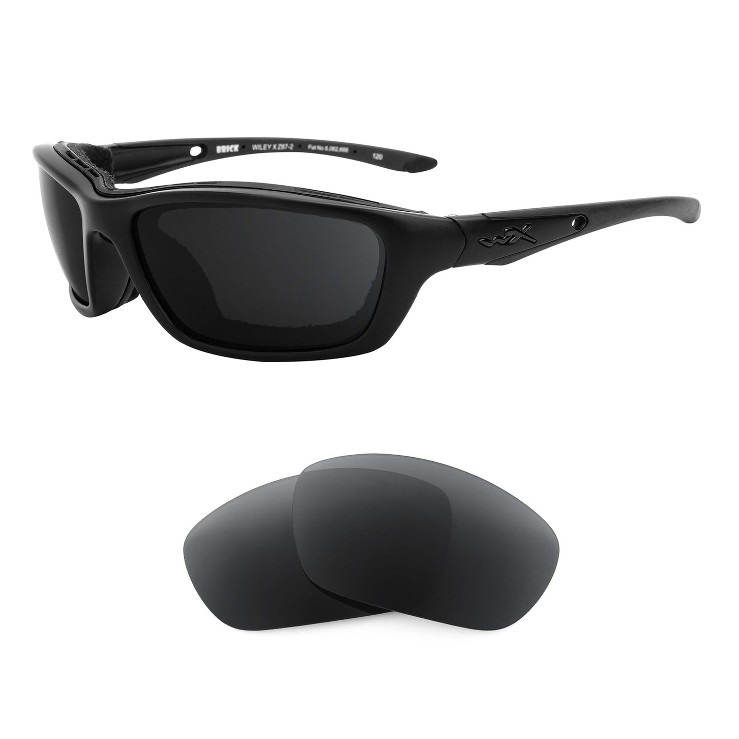 Wiley X Brick sunglasses with replacement lenses