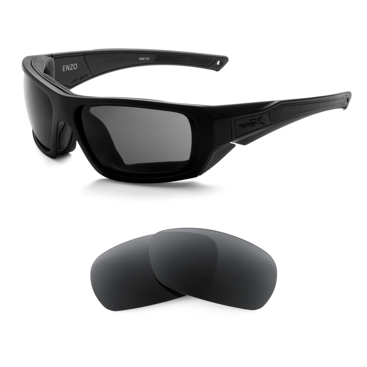 Wiley X Enzo sunglasses with replacement lenses