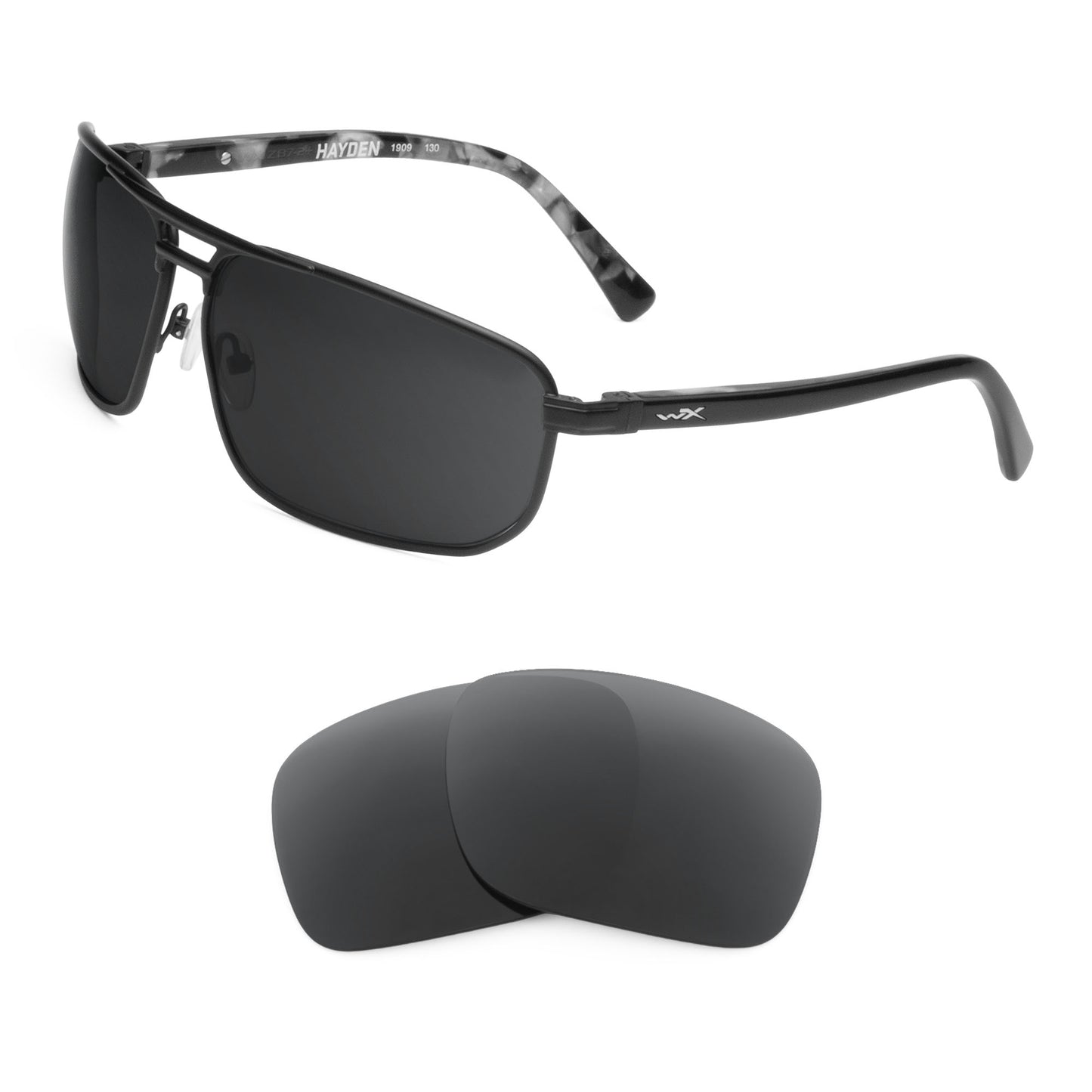 Wiley X Hayden sunglasses with replacement lenses