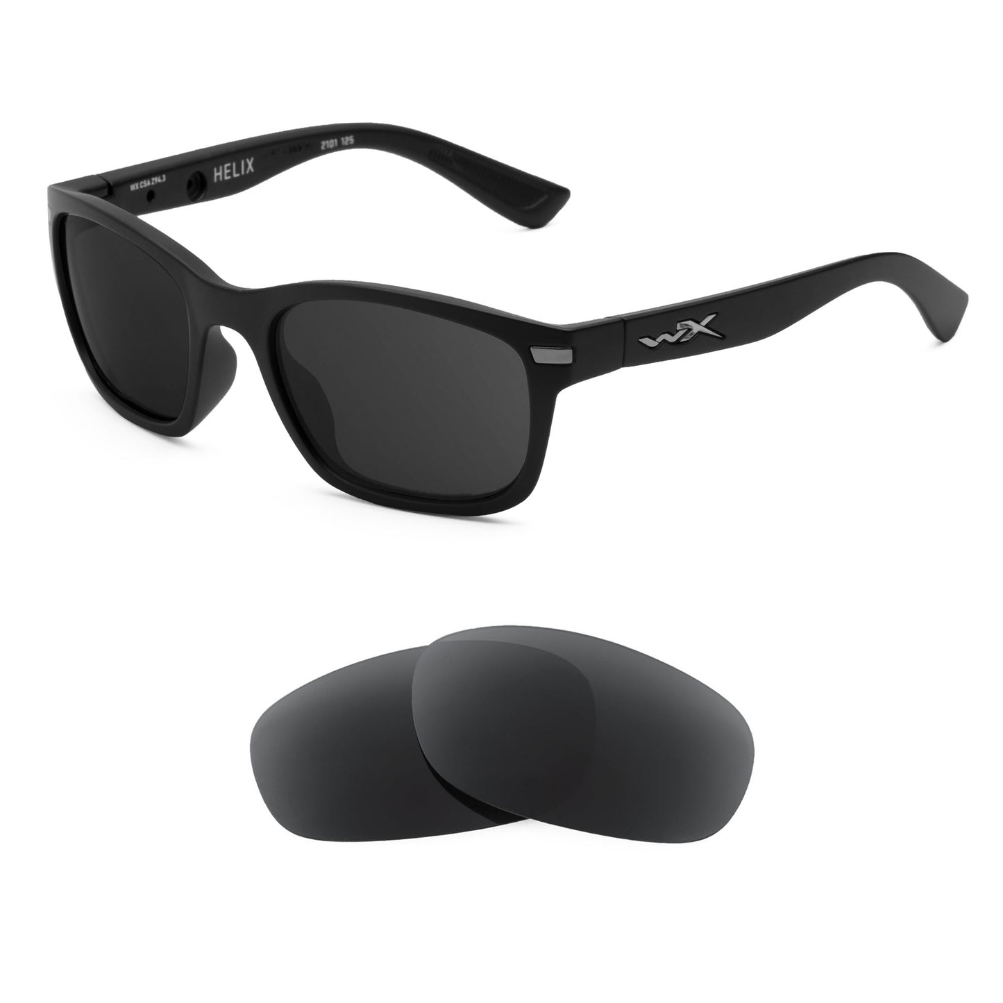 Wiley X Helix sunglasses with replacement lenses