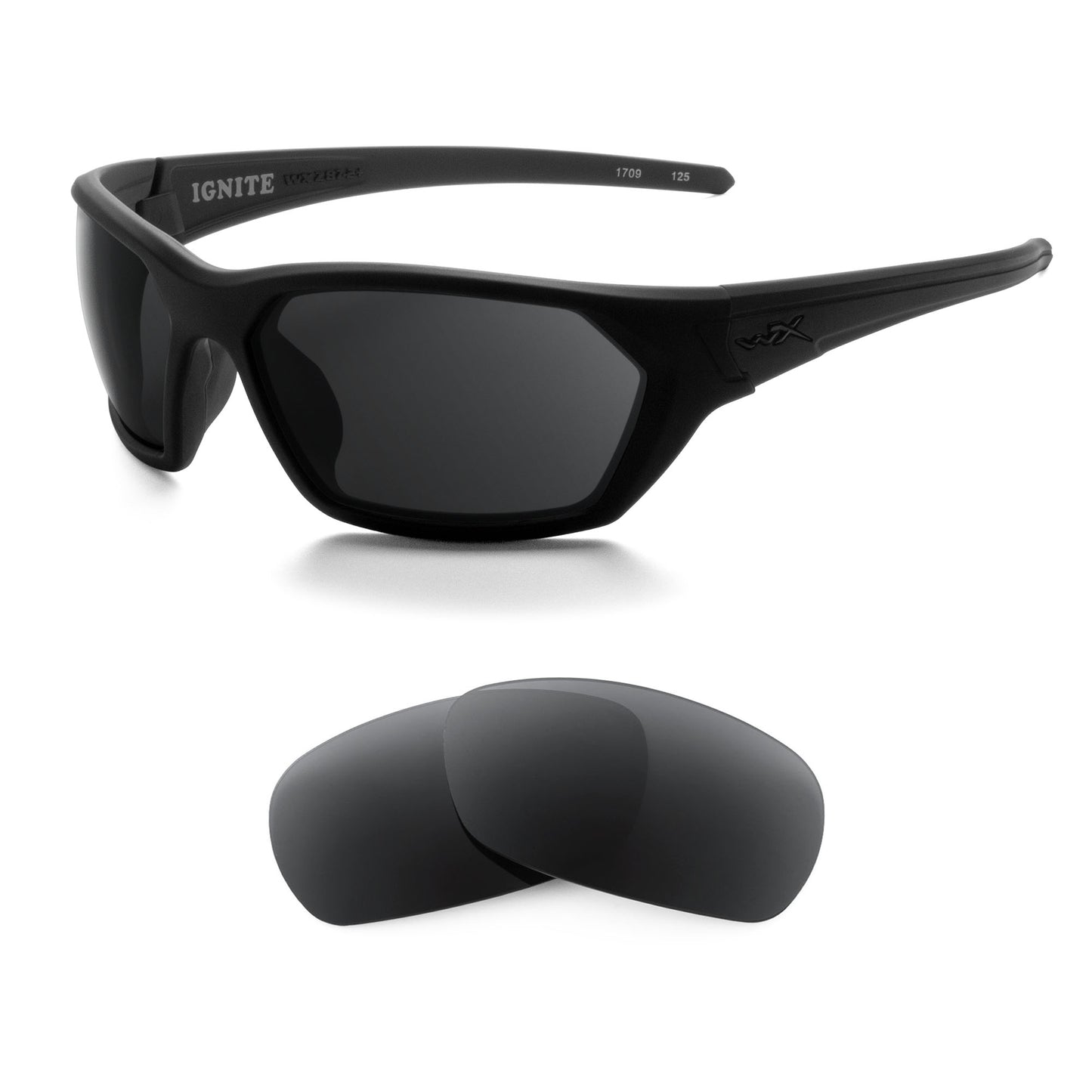Wiley X Ignite sunglasses with replacement lenses