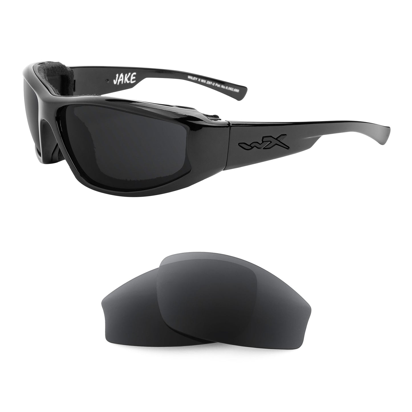 Wiley X Jake sunglasses with replacement lenses