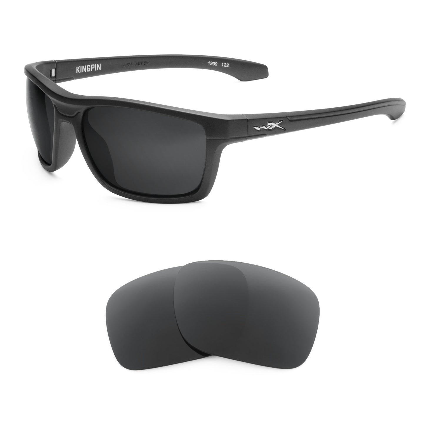 Wiley X Kingpin sunglasses with replacement lenses