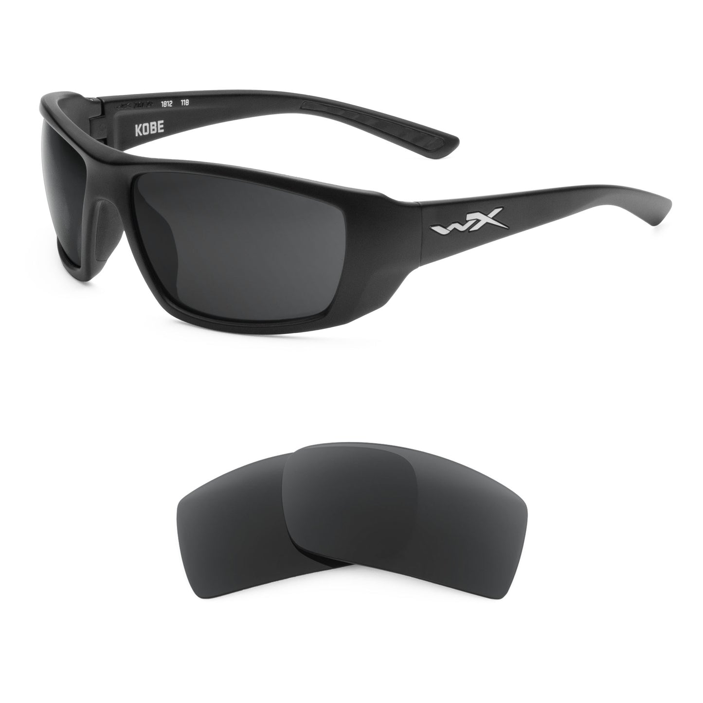 Wiley X Kobe sunglasses with replacement lenses