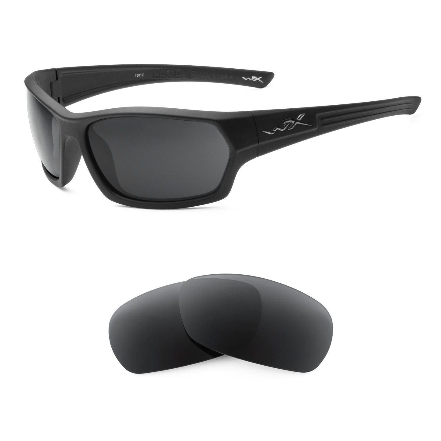 Wiley X Legend sunglasses with replacement lenses