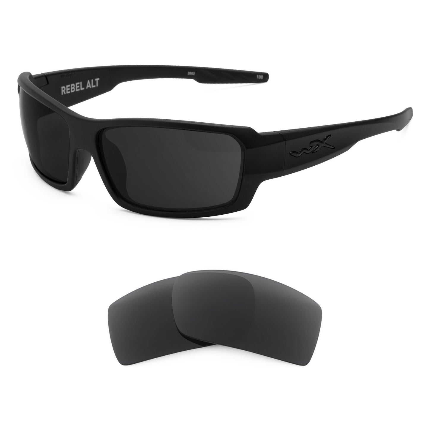 Wiley X Rebel (Alternative Fit) sunglasses with replacement lenses
