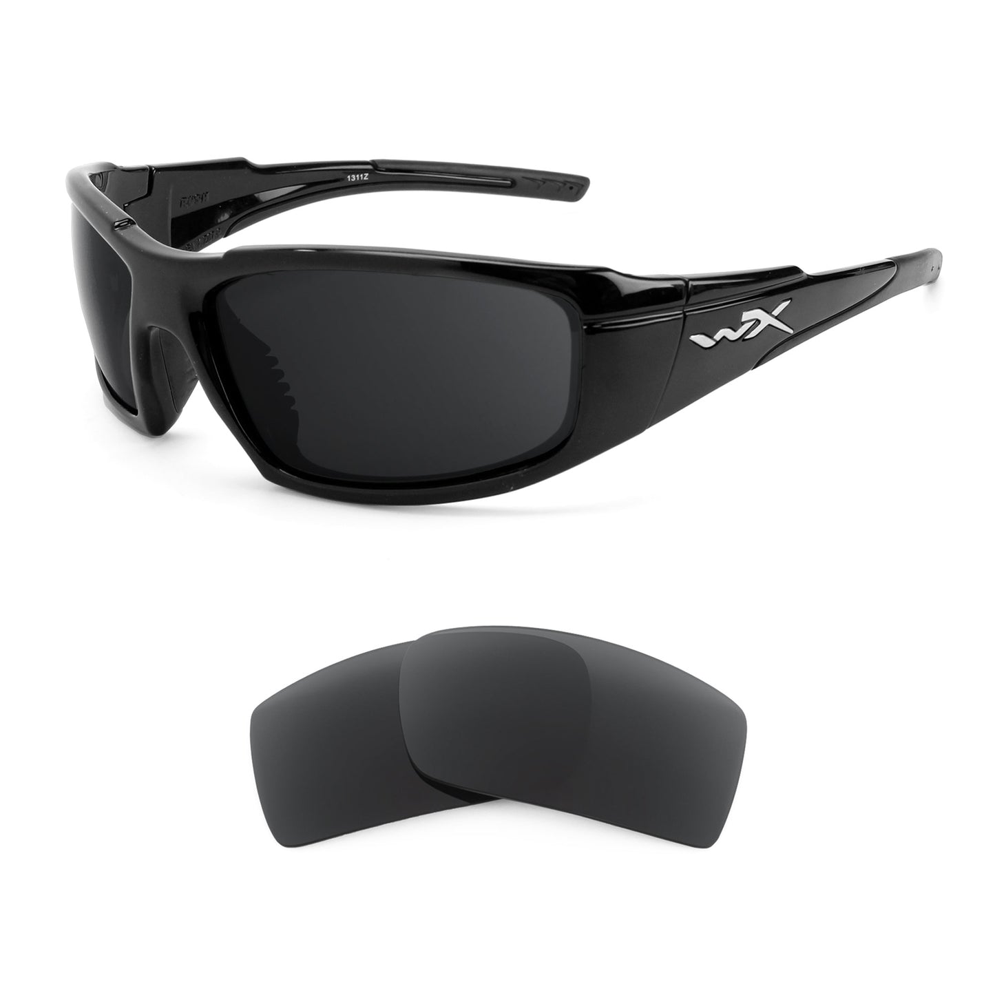 Wiley X Rush sunglasses with replacement lenses