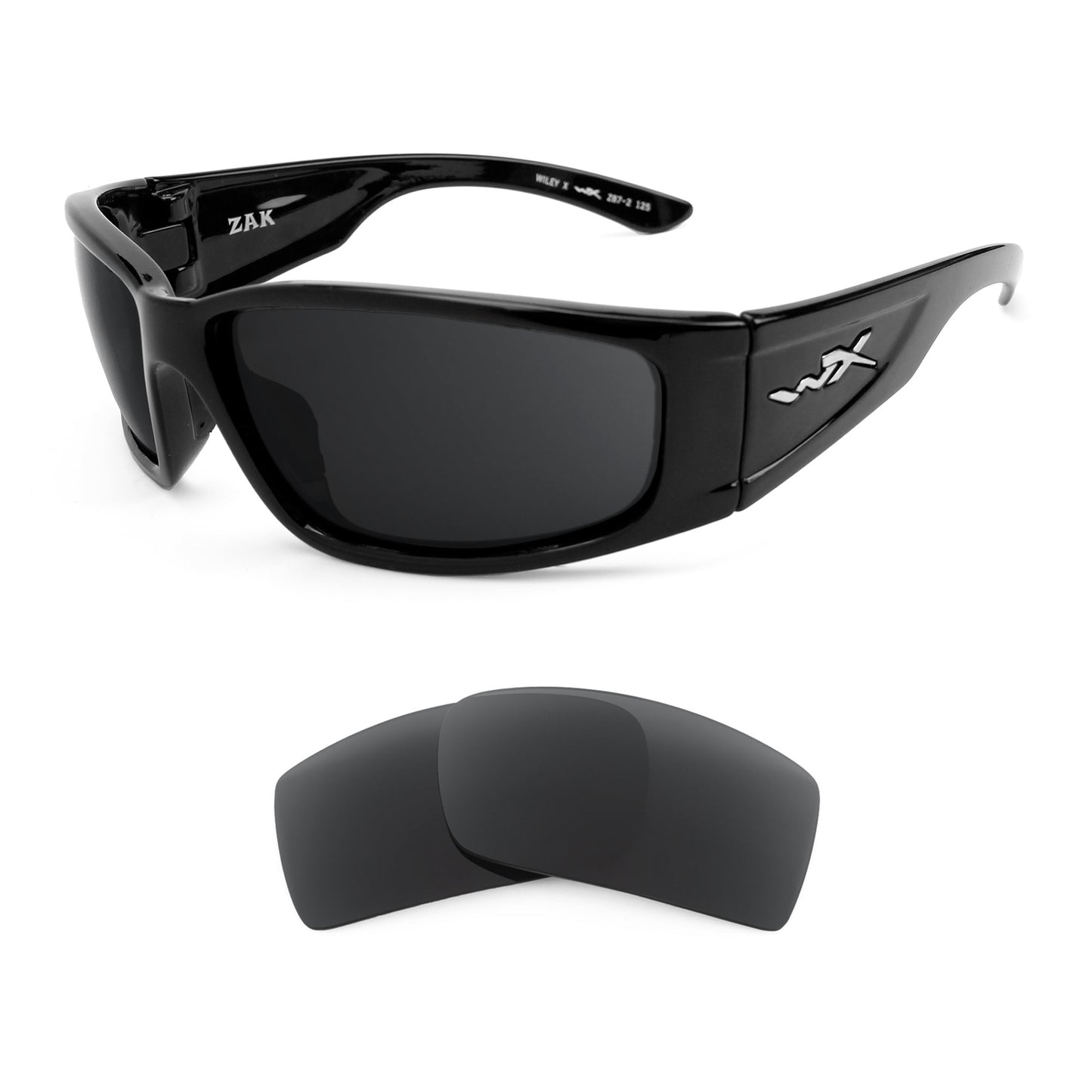 Wiley X Zak sunglasses with replacement lenses