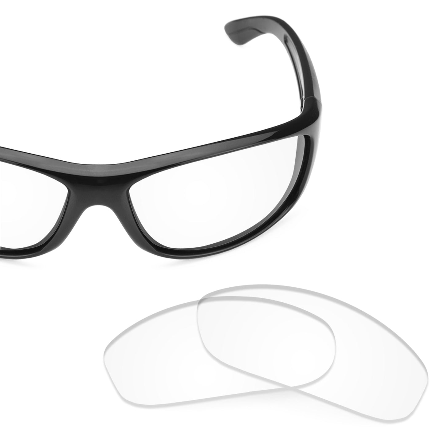 Revant replacement lenses for Arnette Freezer AN4155 Non-Polarized Crystal Clear