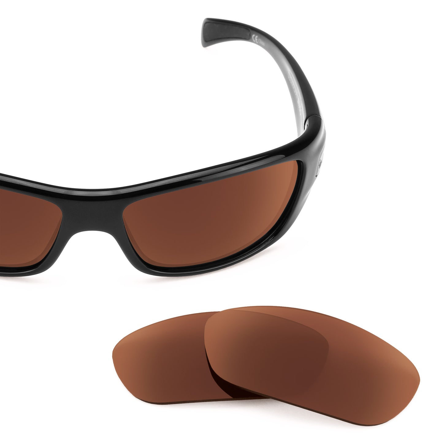 Revant replacement lenses for Bolle Copperhead Non-Polarized Dark Brown