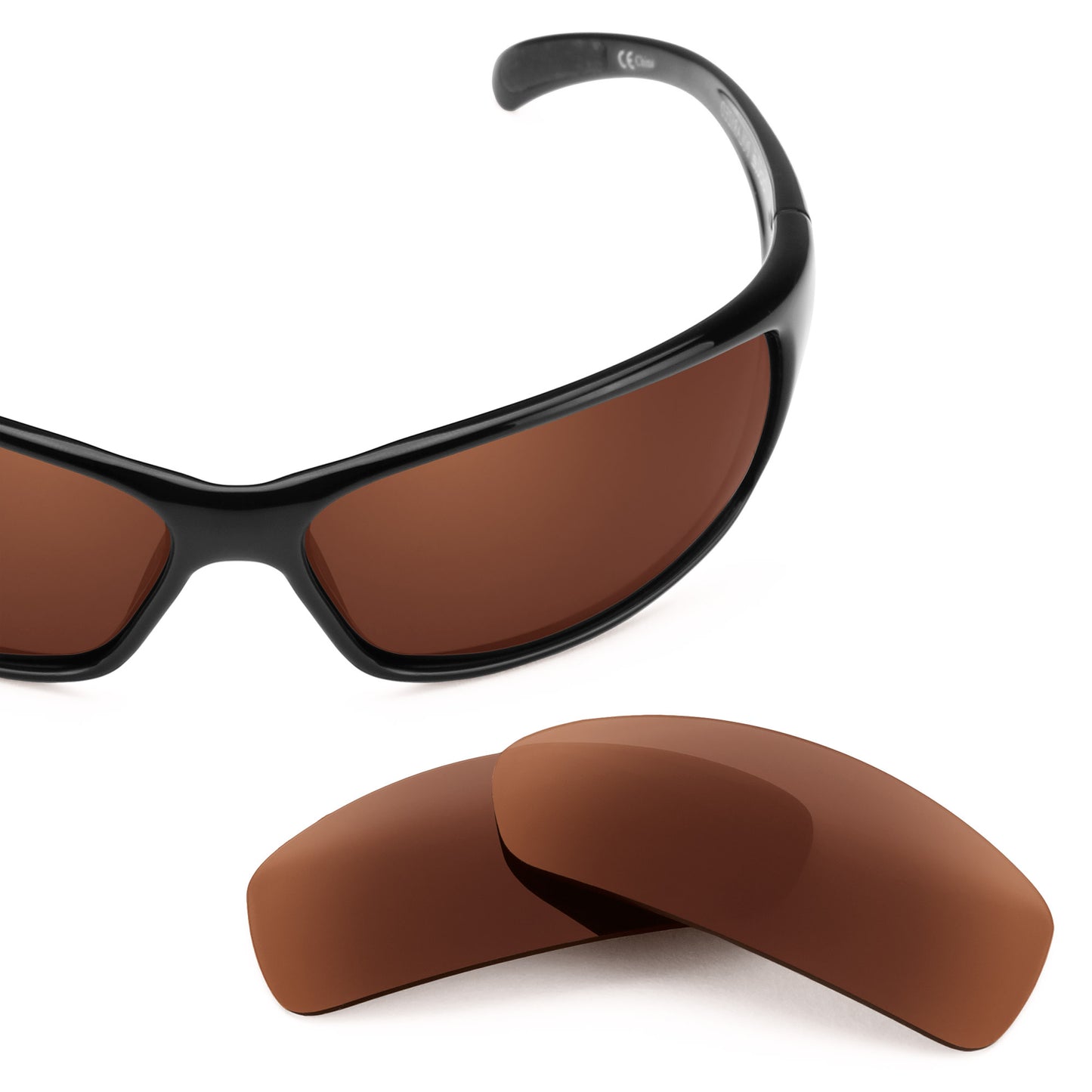 Revant replacement lenses for Bolle Recoil Non-Polarized Dark Brown