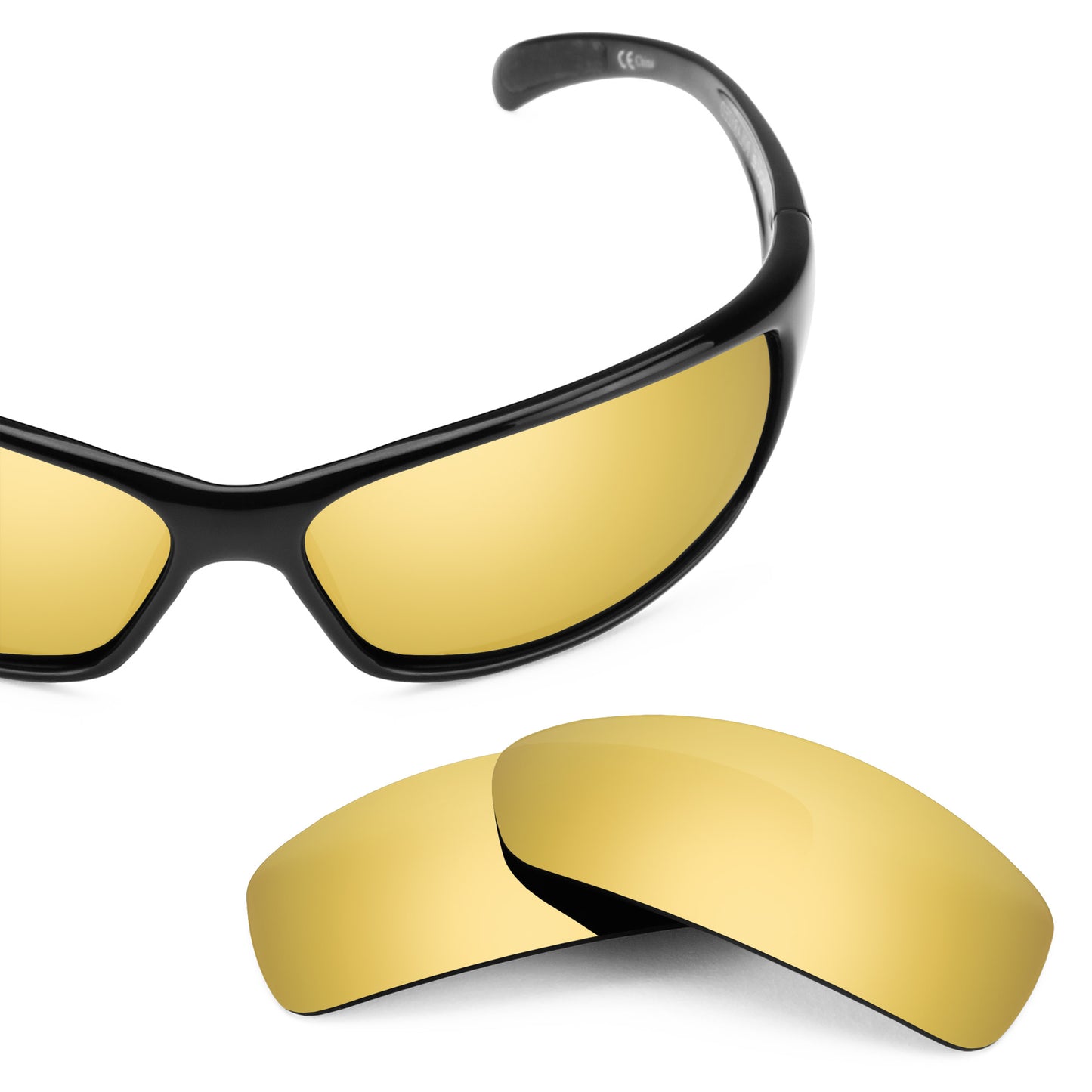 Revant replacement lenses for Bolle Recoil Polarized Flare Gold