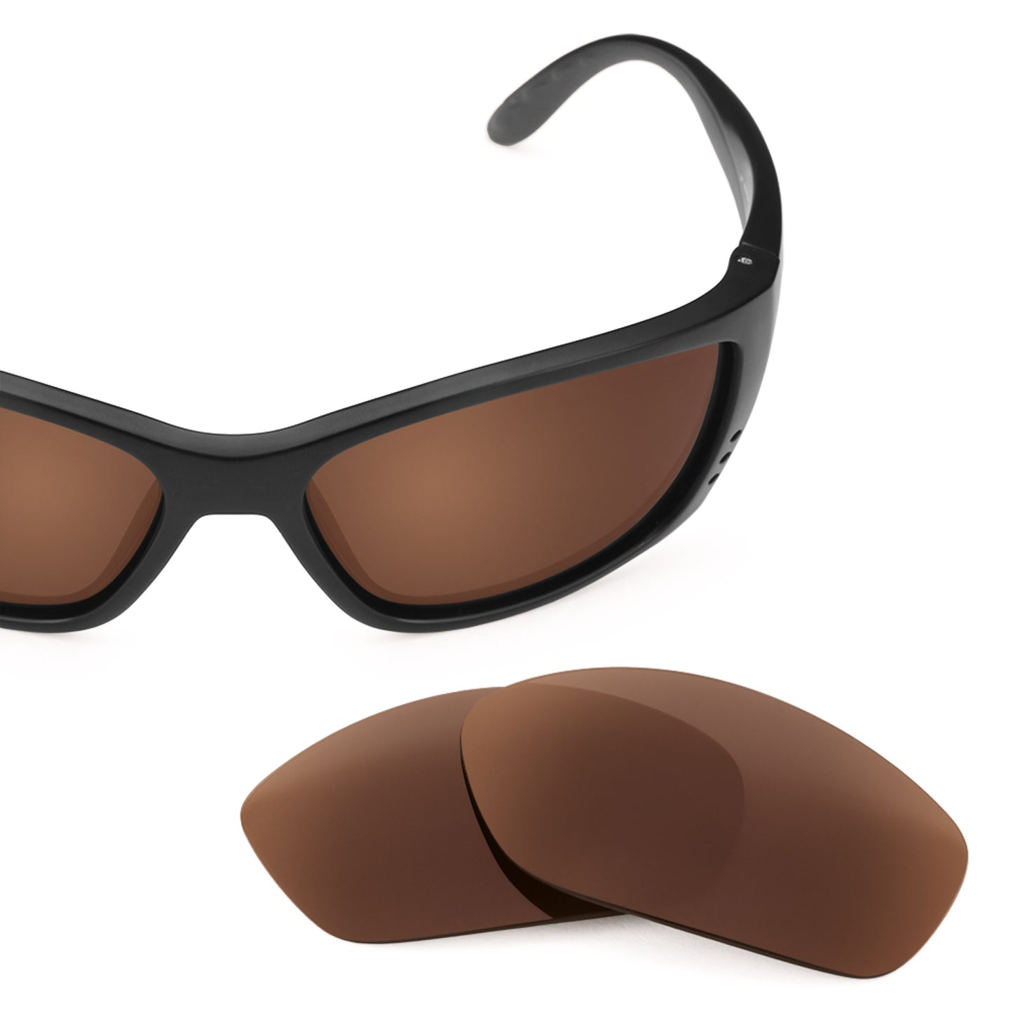 Revant replacement lenses for Costa Fisch Polarized Dark Brown