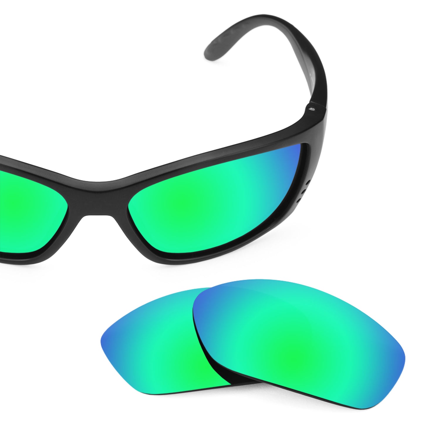 Revant replacement lenses for Costa Fisch Non-Polarized Emerald Green