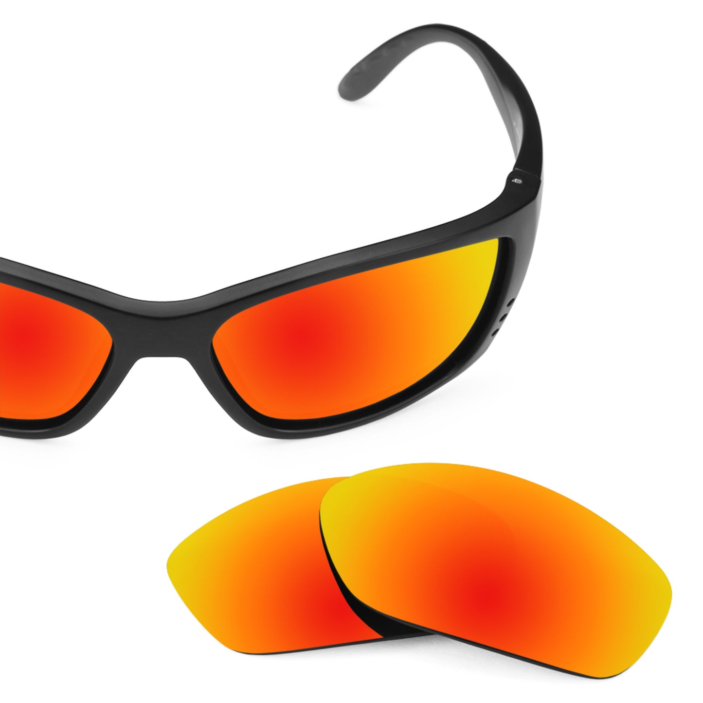 Revant replacement lenses for Costa Fisch Non-Polarized Fire Red
