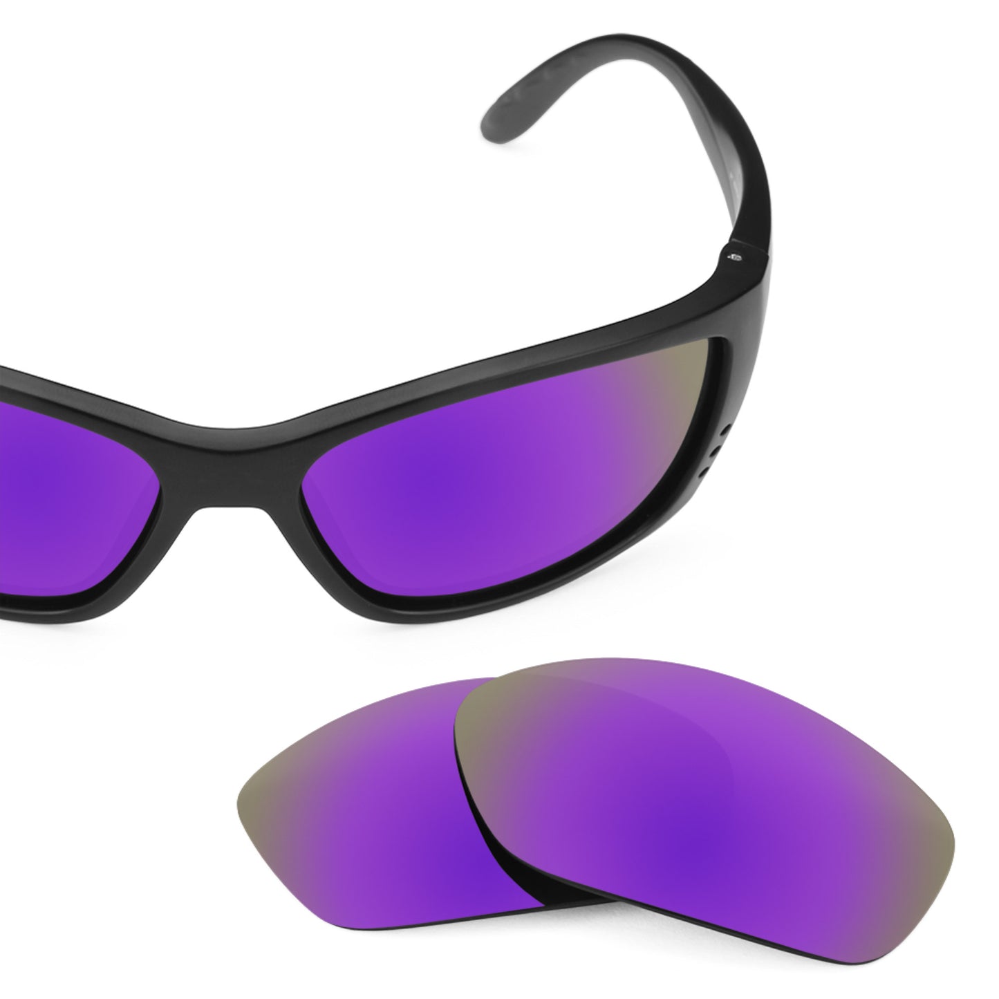 Revant replacement lenses for Costa Fisch Polarized Plasma Purple
