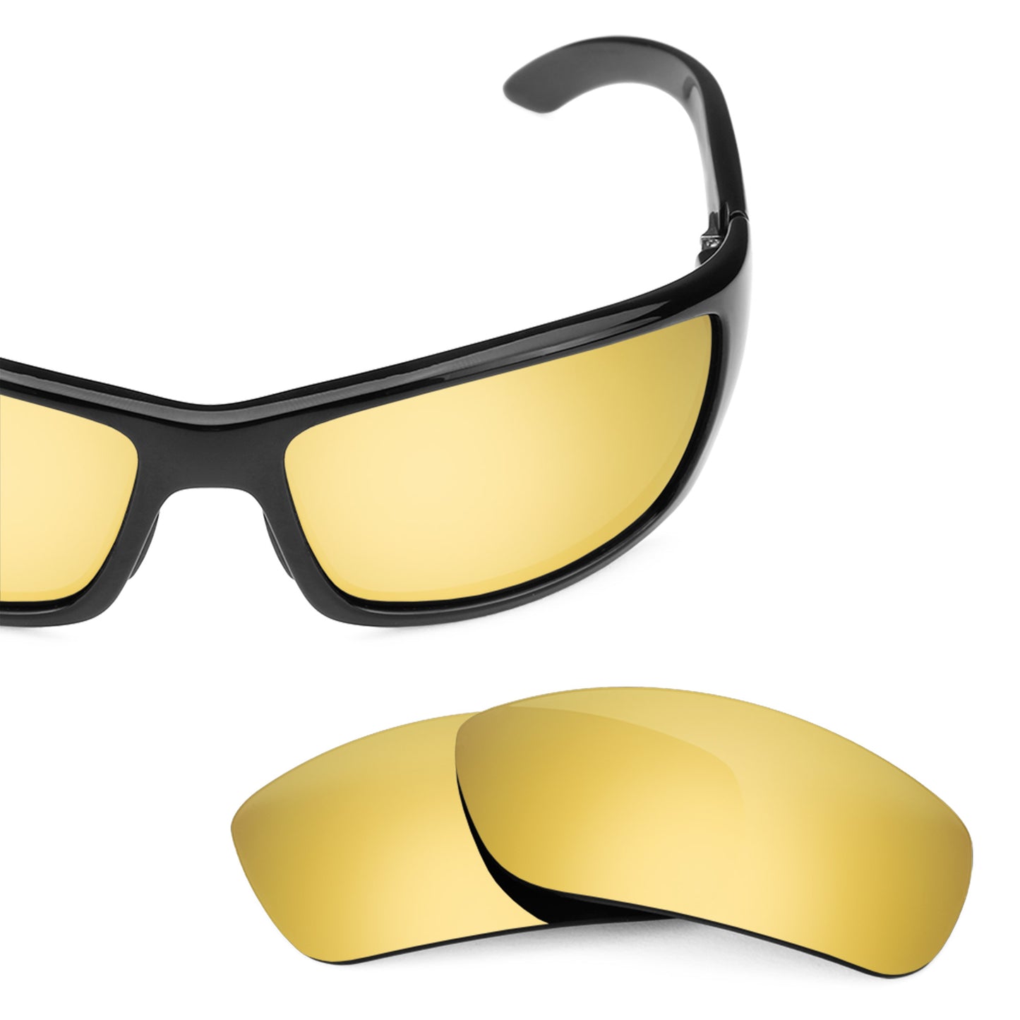 Revant replacement lenses for Maui Jim Canoes MJ208 Polarized Flare Gold