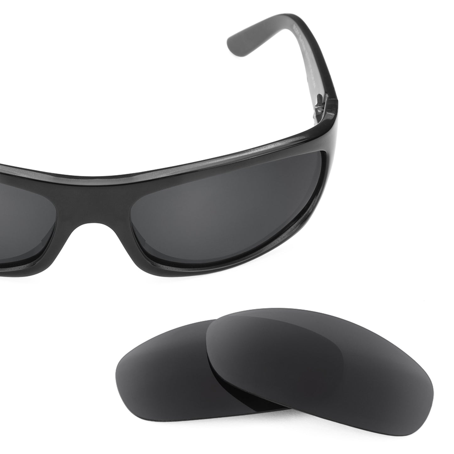 Revant replacement lenses for Maui Jim Surf Rider MJ261 Non-Polarized Stealth Black