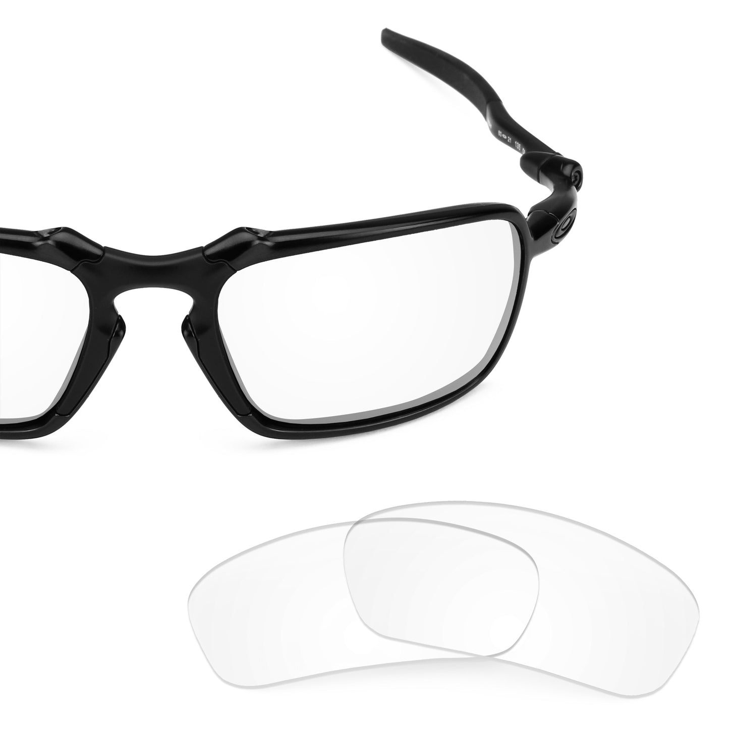 Revant replacement lenses for Oakley Badman Non-Polarized Crystal Clear
