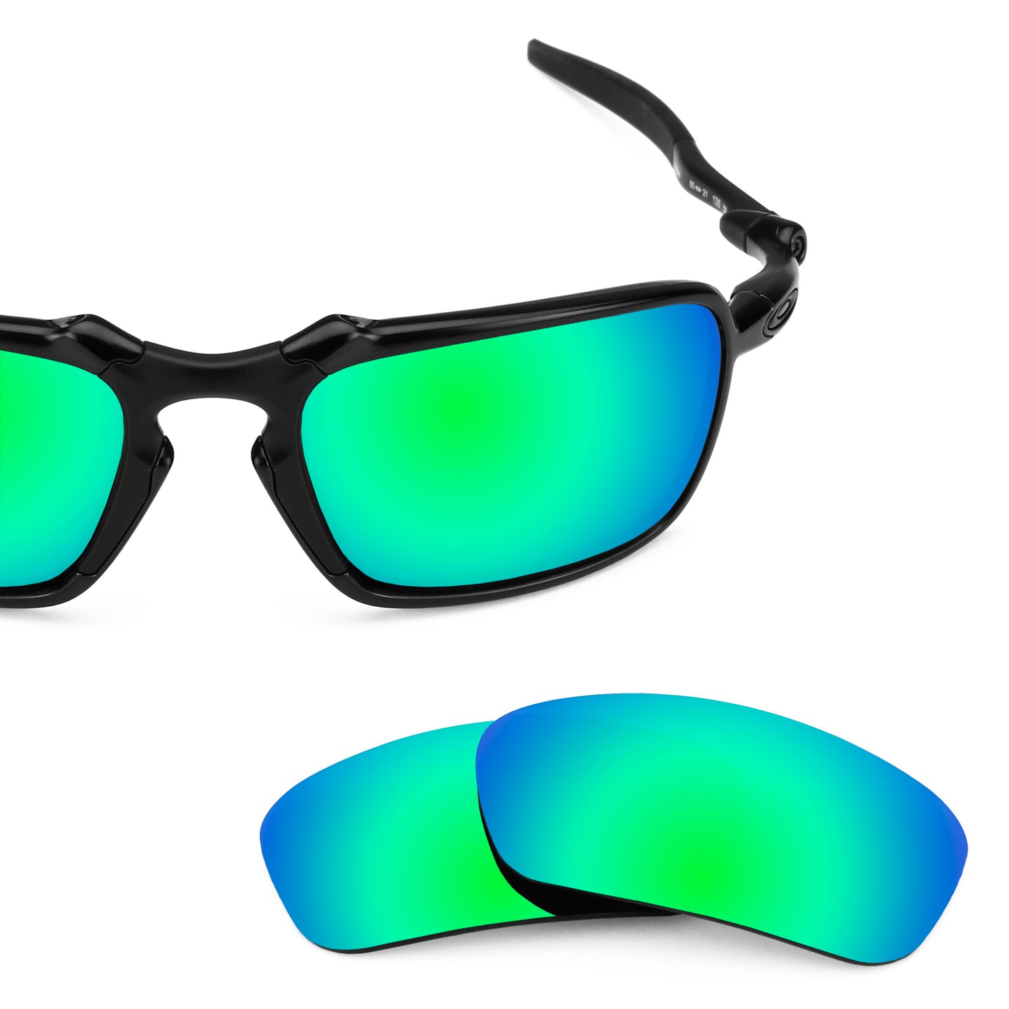 Revant replacement lenses for Oakley Badman Non-Polarized Emerald Green