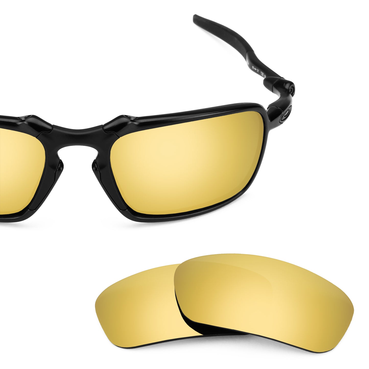 Revant replacement lenses for Oakley Badman Polarized Flare Gold