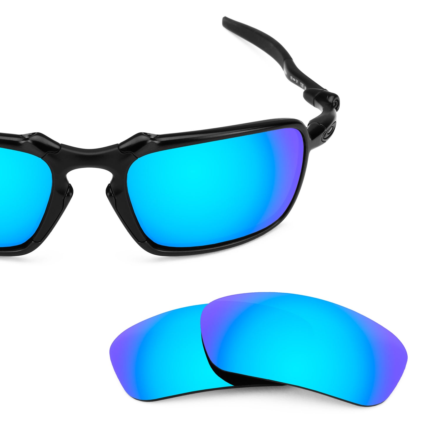 Revant replacement lenses for Oakley Badman Elite Polarized Ice Blue