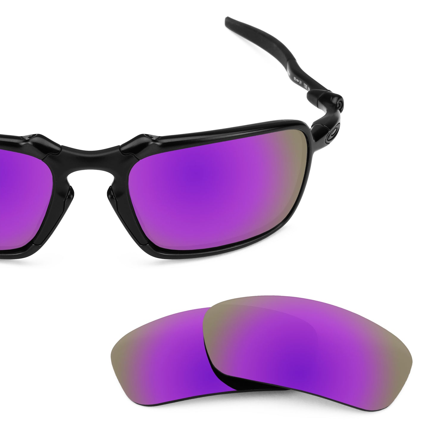Revant replacement lenses for Oakley Badman Elite Polarized Plasma Purple