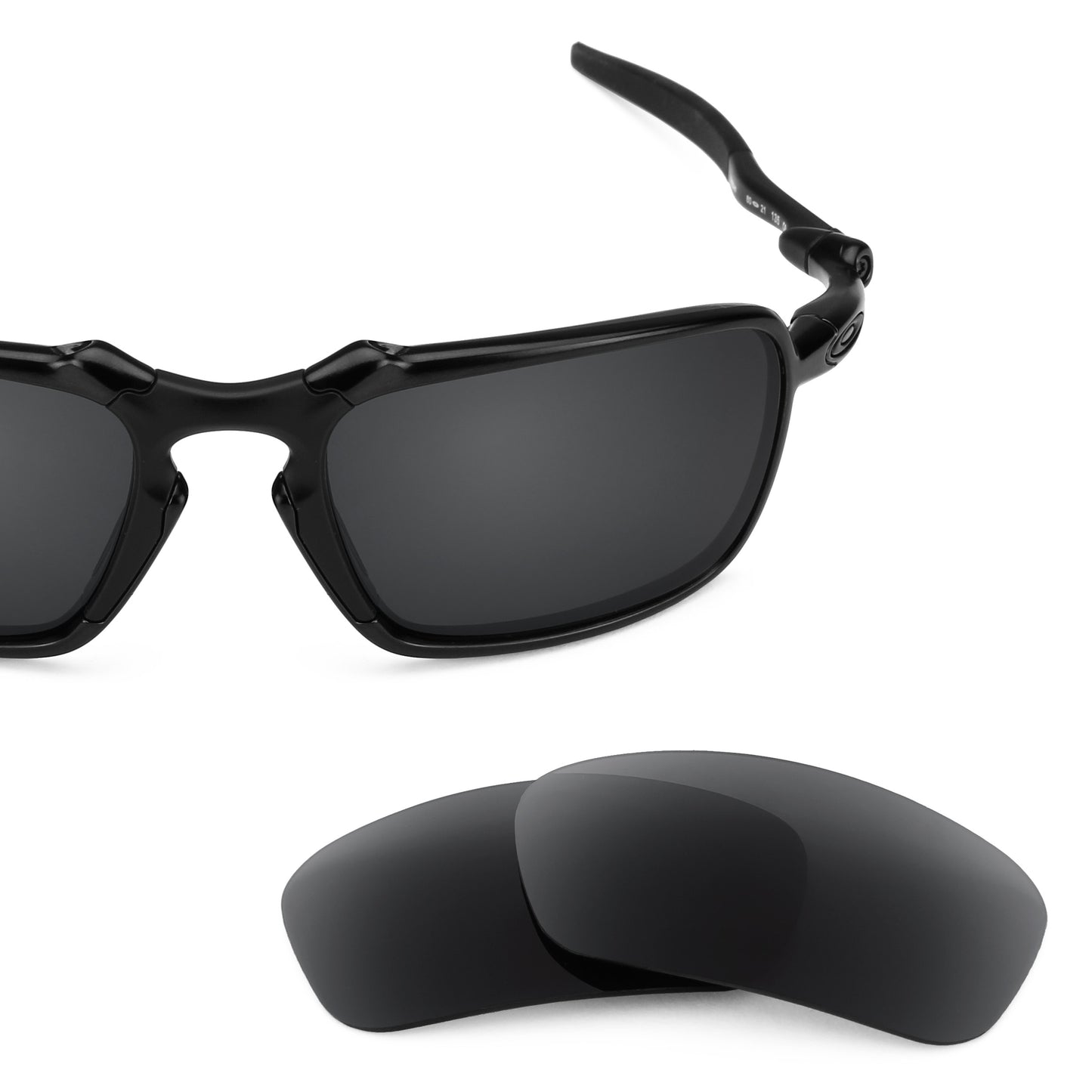 Revant replacement lenses for Oakley Badman Polarized Stealth Black