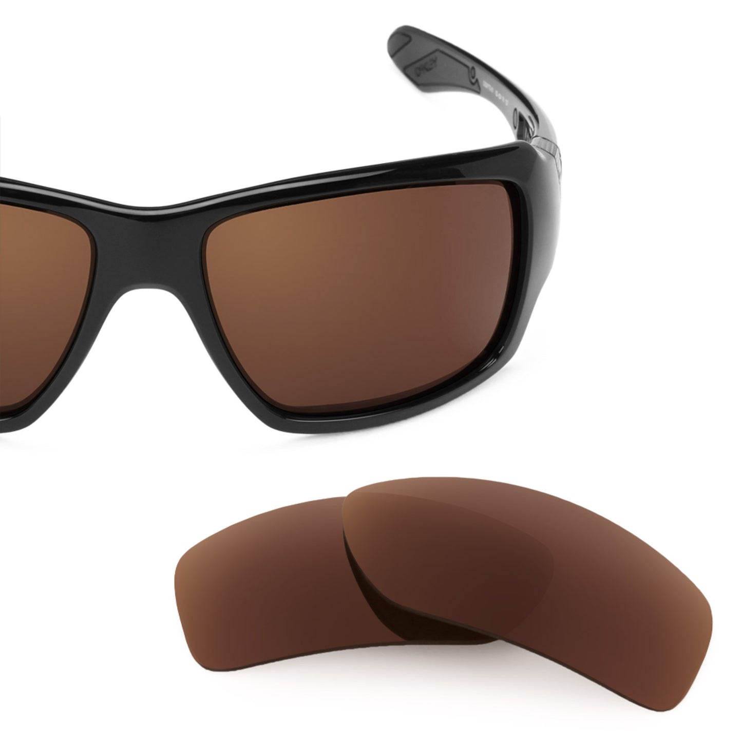 Revant replacement lenses for Oakley Big Taco Polarized Dark Brown