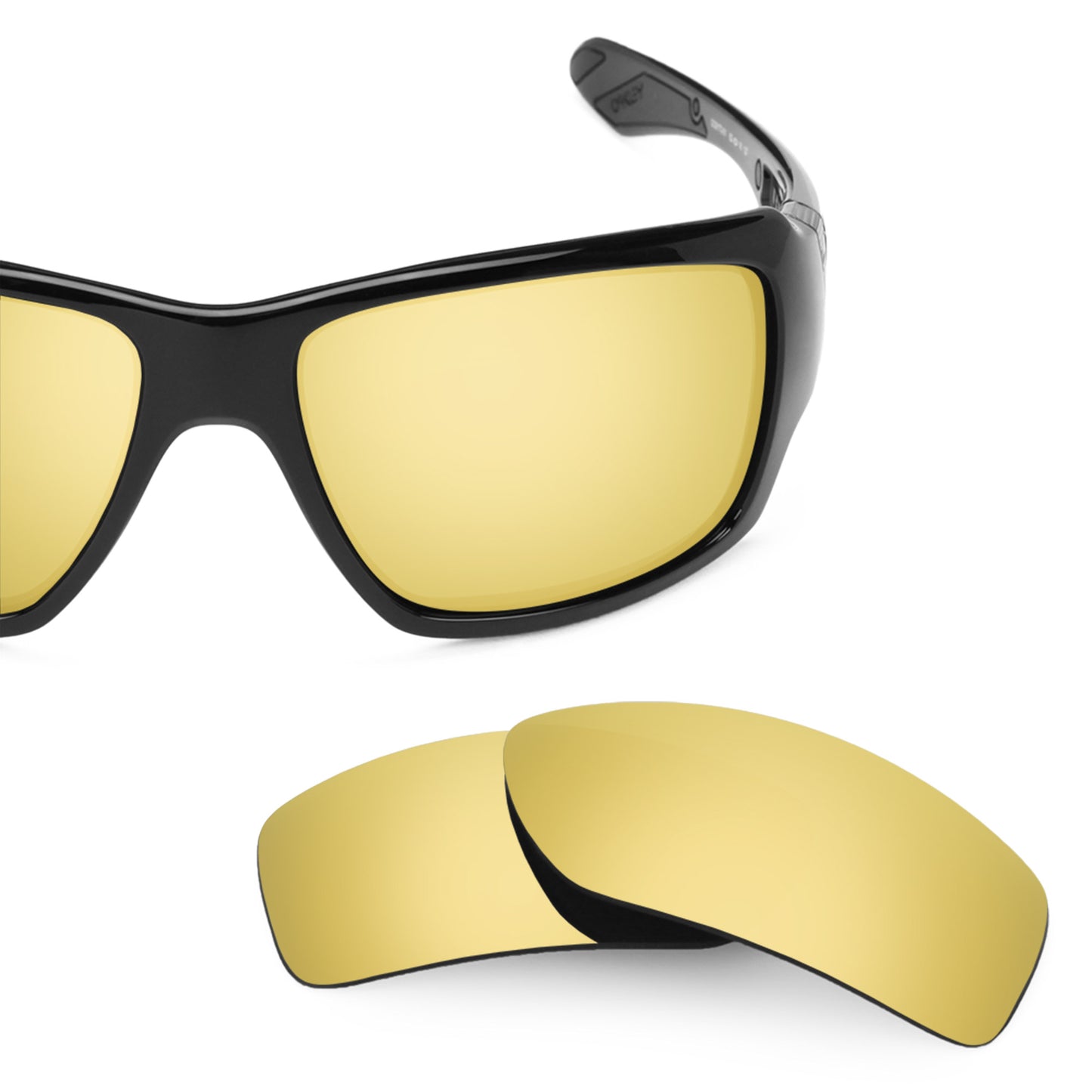 Revant replacement lenses for Oakley Big Taco Elite Polarized Flare Gold