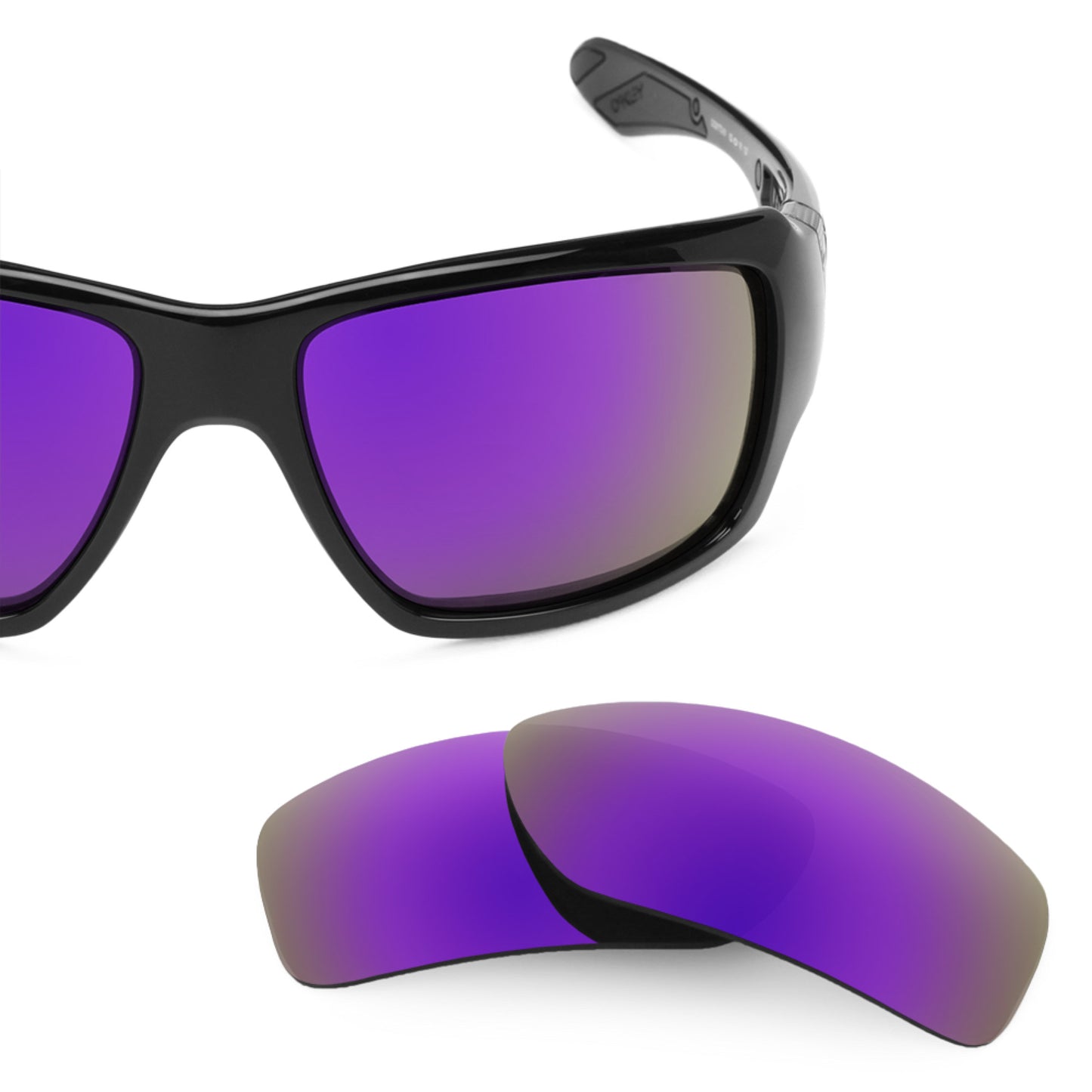 Revant replacement lenses for Oakley Big Taco Non-Polarized Plasma Purple