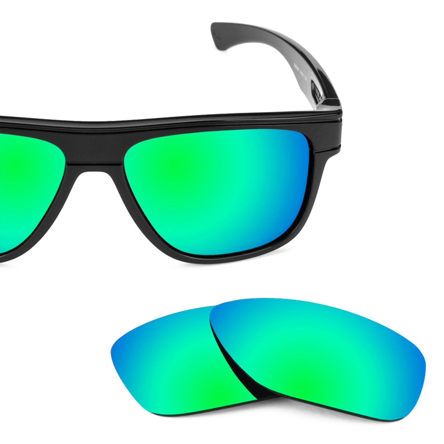 Revant replacement lenses for Oakley Breadbox Non-Polarized Emerald Green