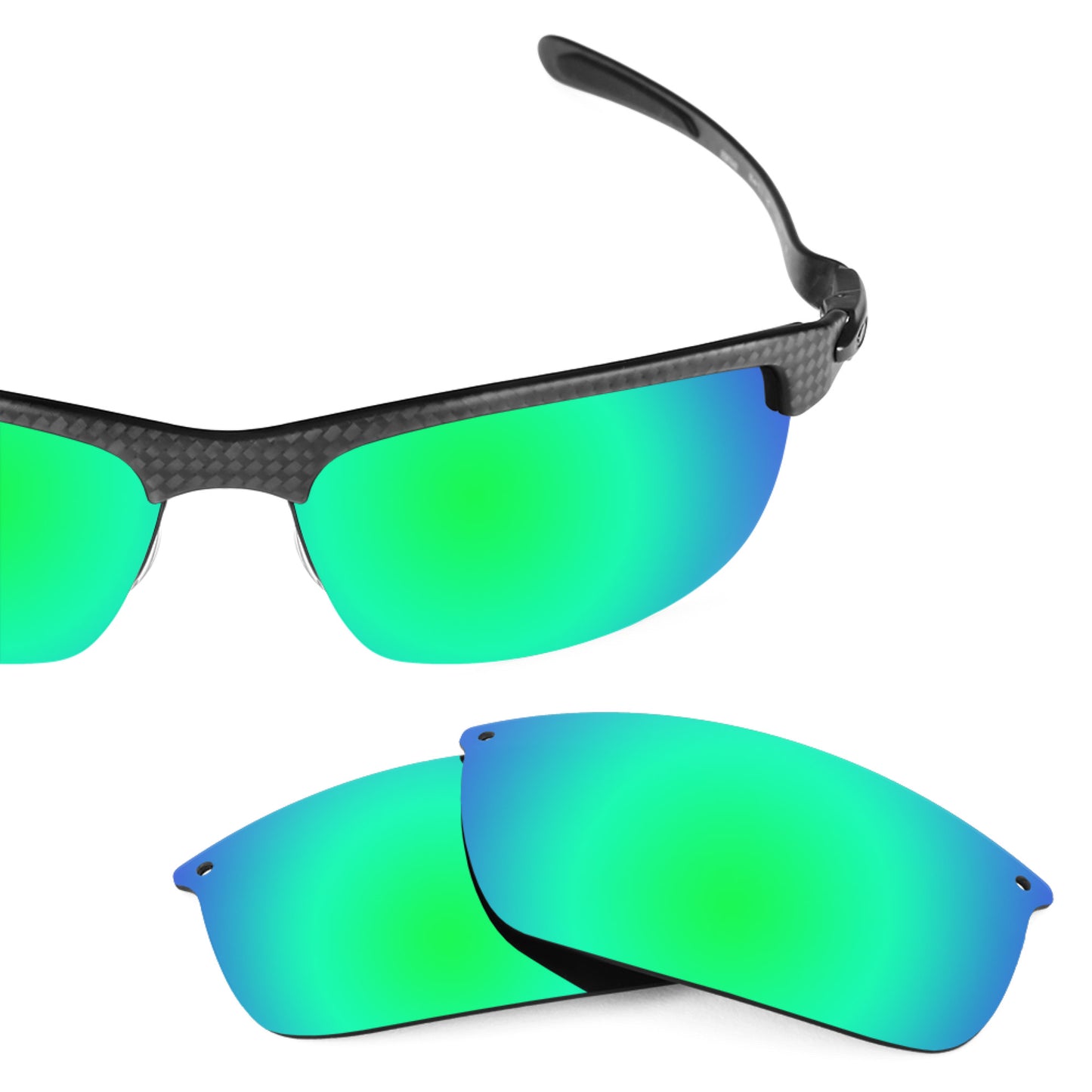 Revant replacement lenses for Oakley Carbon Blade Non-Polarized Emerald Green