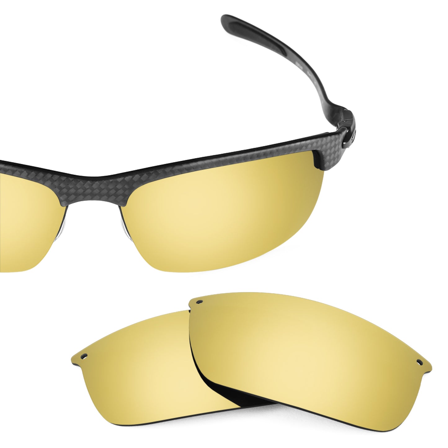 Revant replacement lenses for Oakley Carbon Blade Non-Polarized Flare Gold