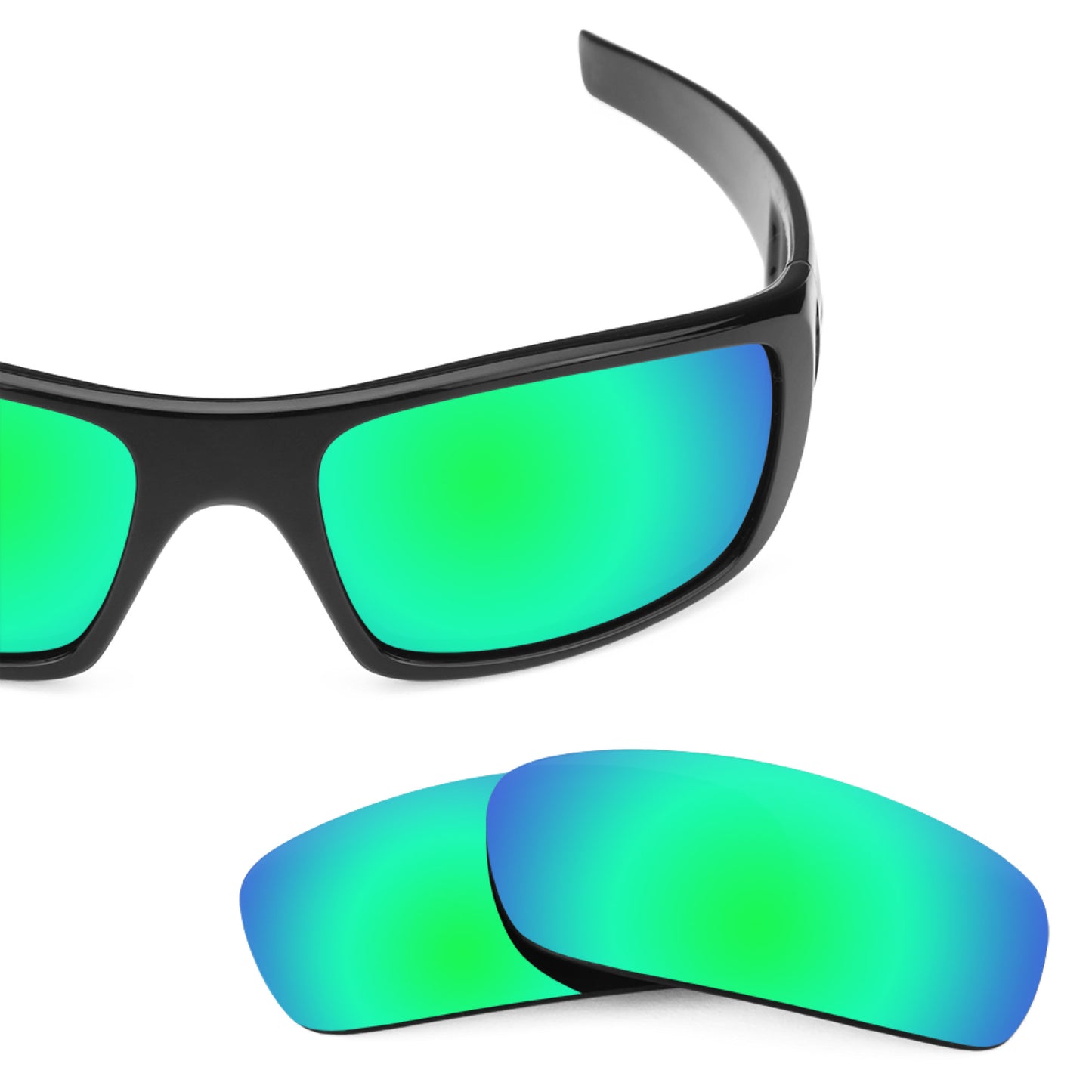 Revant replacement lenses for Oakley Crankshaft Elite Polarized Emerald Green