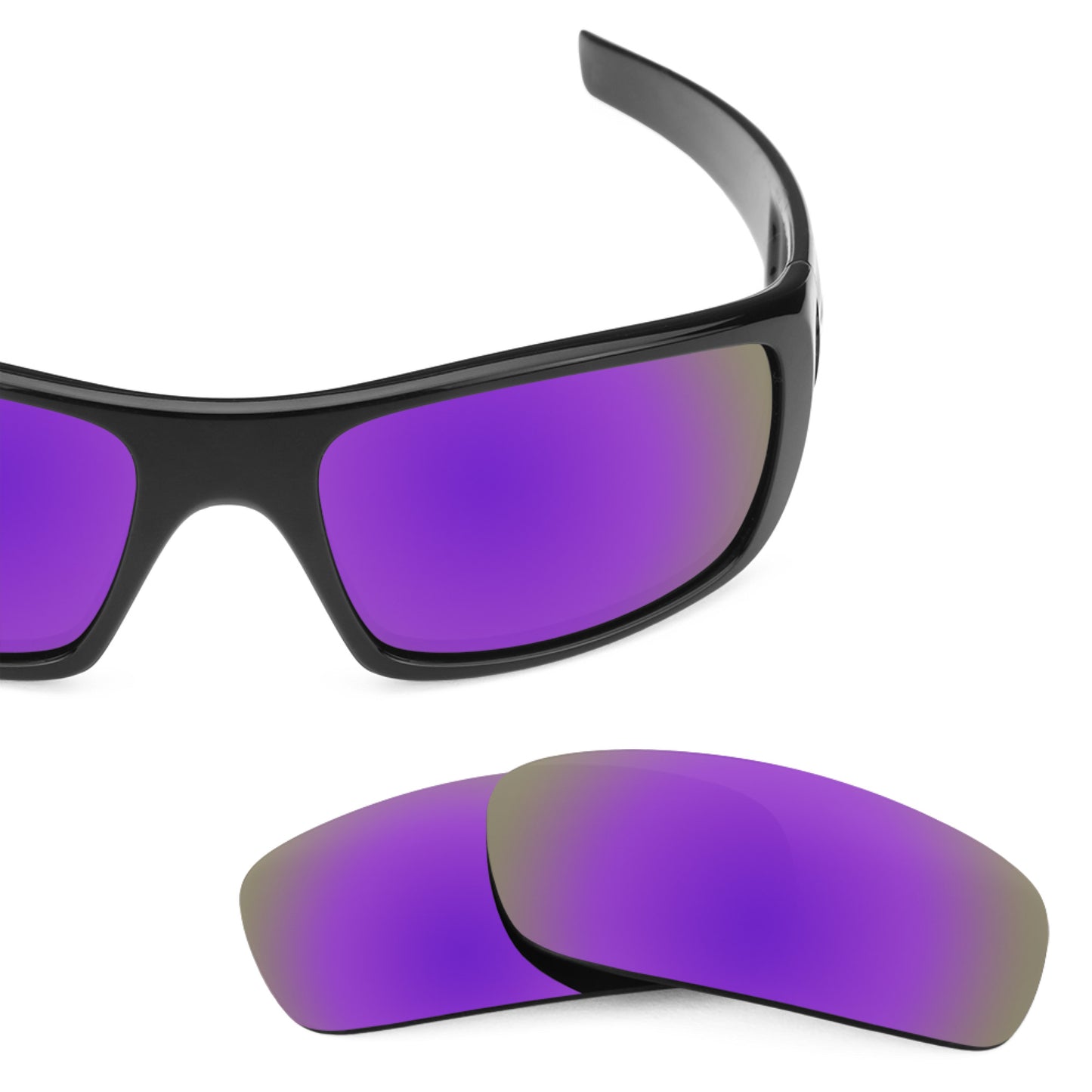 Revant replacement lenses for Oakley Crankshaft Elite Polarized Plasma Purple