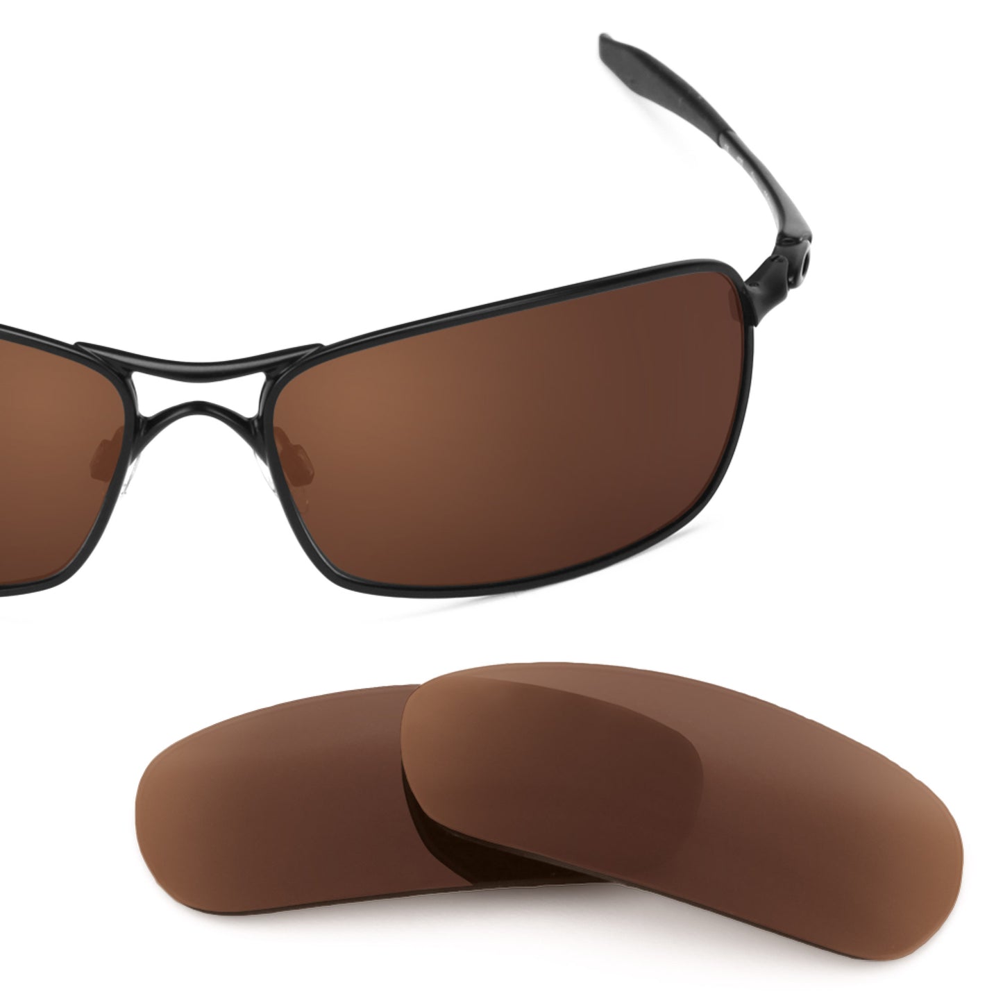 Revant replacement lenses for Oakley Crosshair 2.0 Elite Polarized Dark Brown