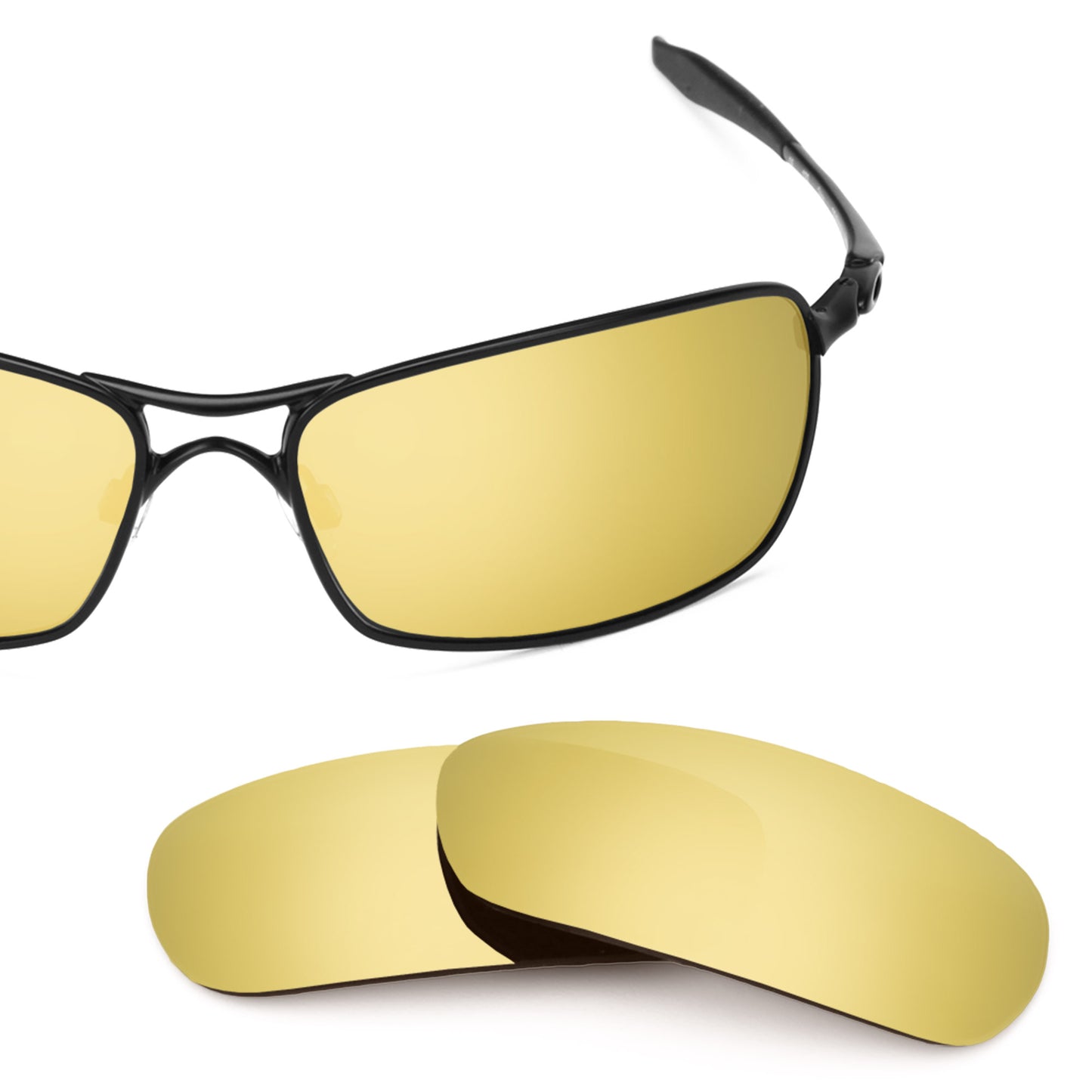 Revant replacement lenses for Oakley Crosshair 2.0 Polarized Flare Gold