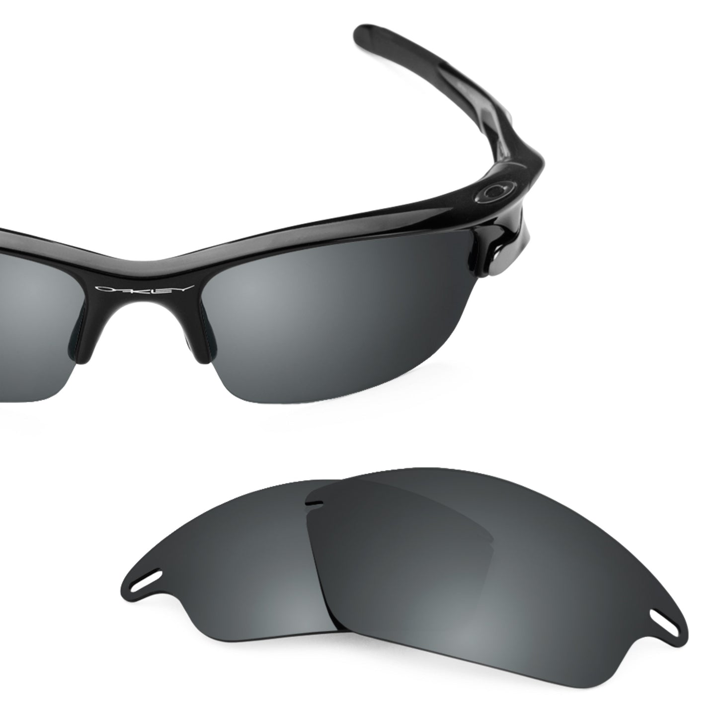 Revant replacement lenses for Oakley Fast Jacket Elite Polarized Black Chrome