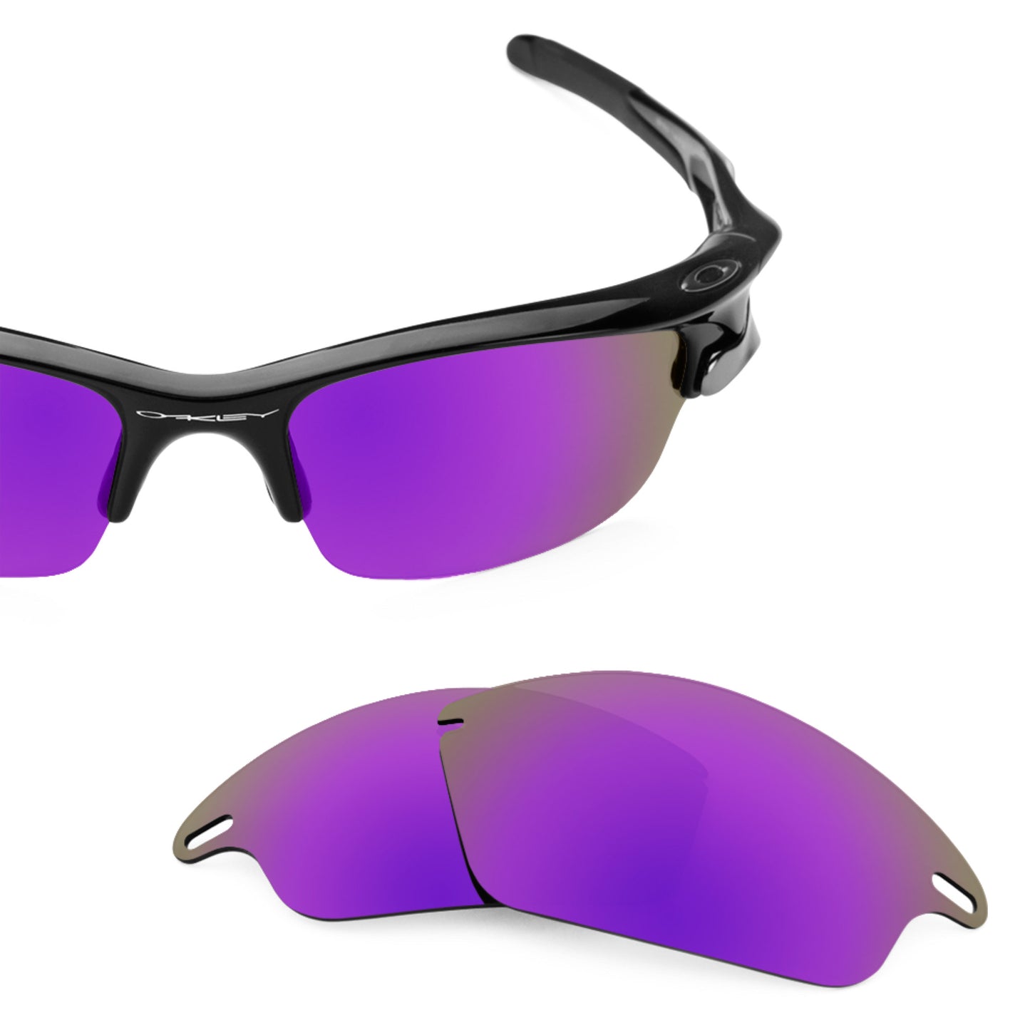 Revant replacement lenses for Oakley Fast Jacket Polarized Plasma Purple